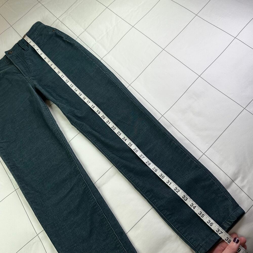 Carve Designs Skyler Pants Womens 6 Green Teal Skinny Corduroy Organic Cotton - Picture 12 of 13